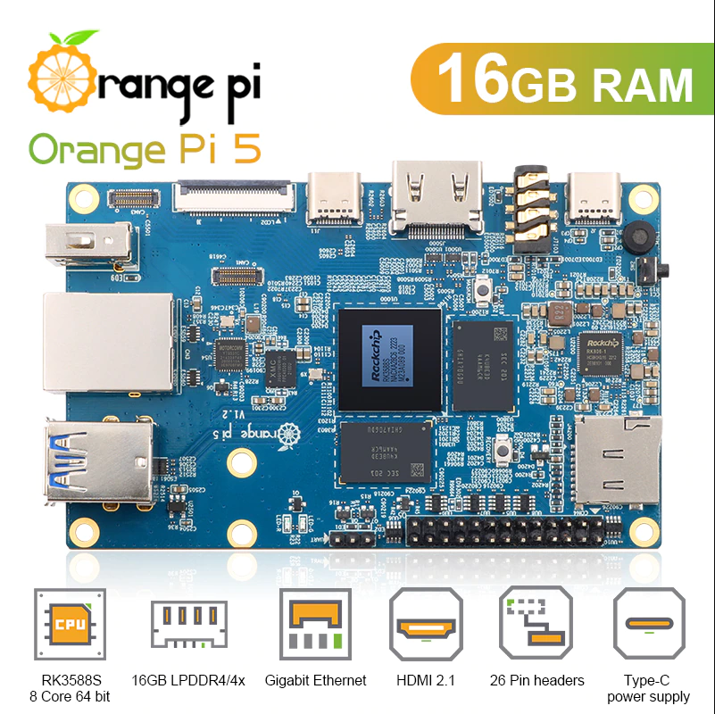 Orange Pi 5 RAM 16GB