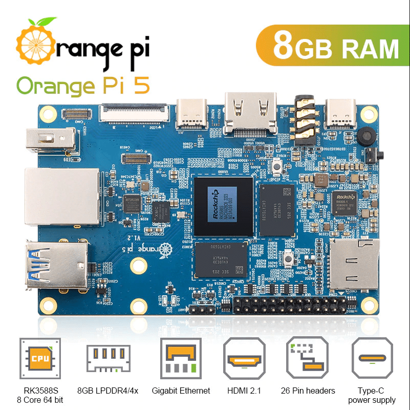 Orange Pi 5 RAM 8GB